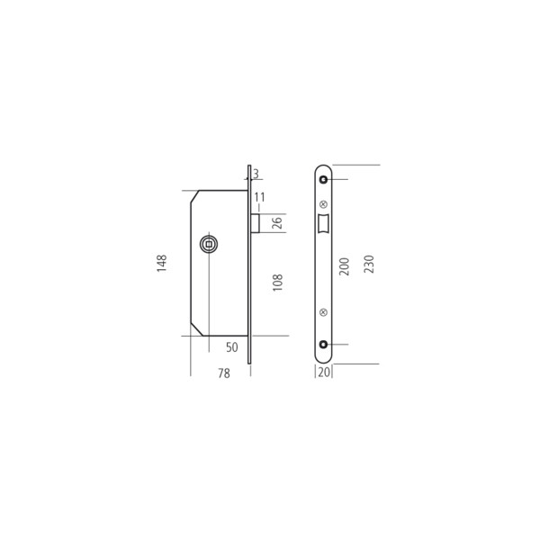 Serrure Larder Bdc Monomax Nf Faille Industrie