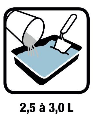 2,5 à 3,0 L