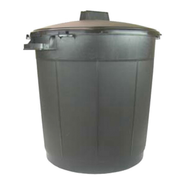 Poubelle a gravats polypropylene 80 l avec couvercle pb80