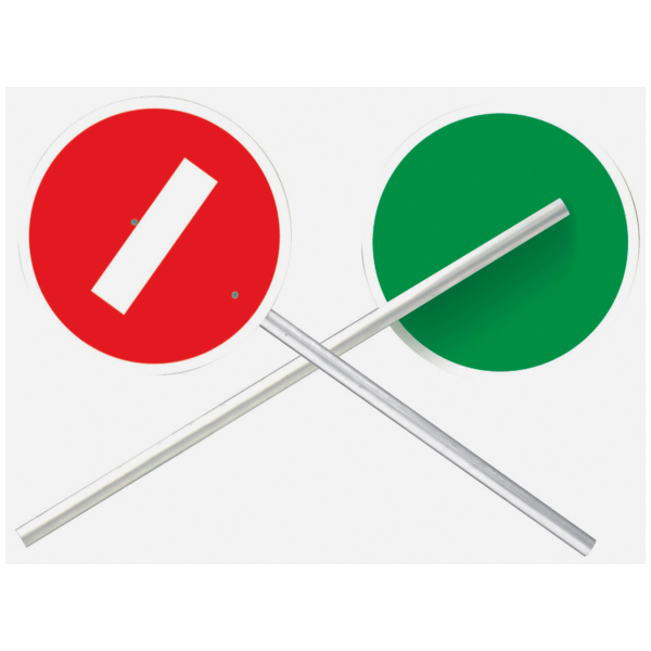 Panneau mobile 2 faces k10 retroreflechissant diam  320 mm