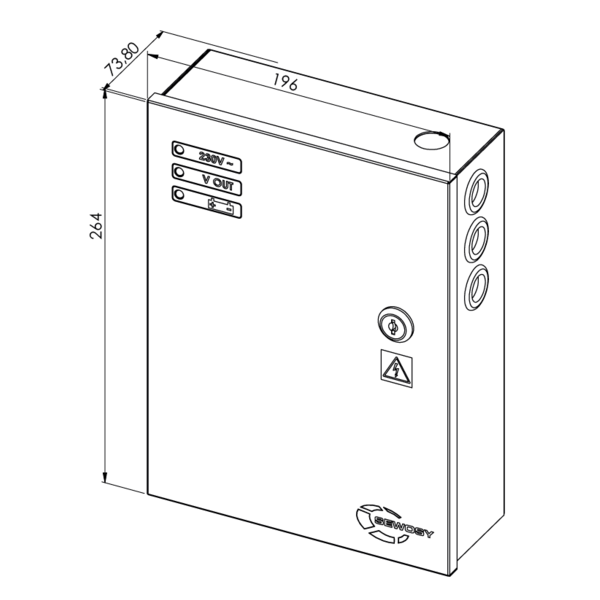 Alimentation en coffret 3 leds