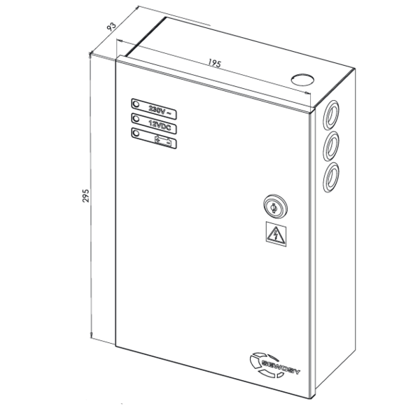 Alimentation en coffret 3 leds