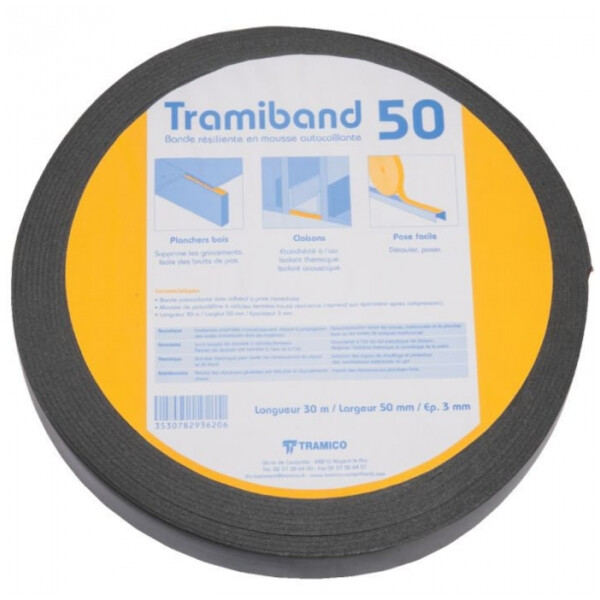 Bande d'étanchéité pour solive