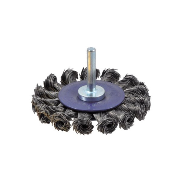 Brosse circulaire sur tige meches torsadees