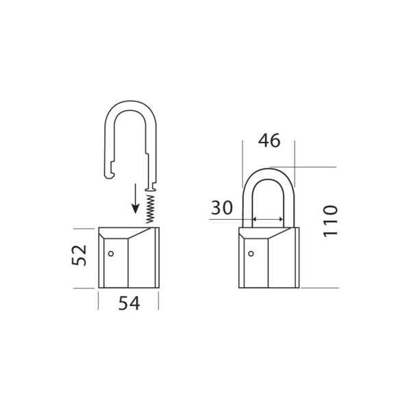Cadenas profilé européen