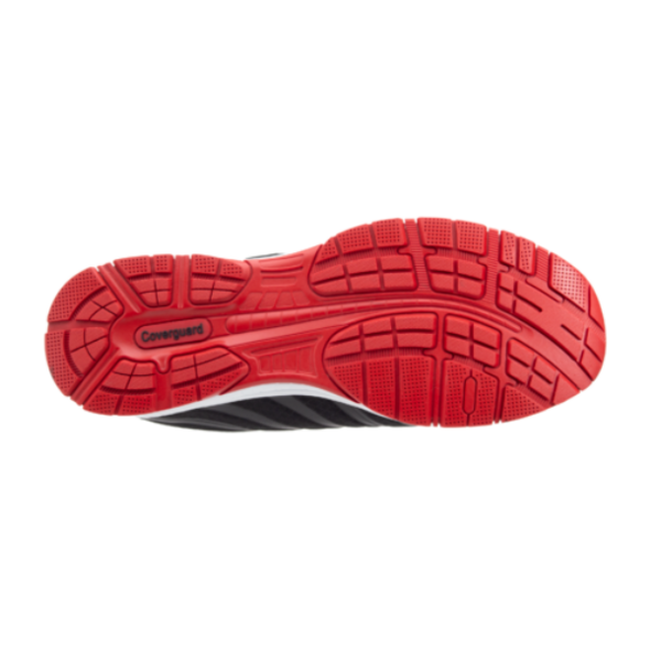 Chaussure galaxite rouge/noir basse s1p