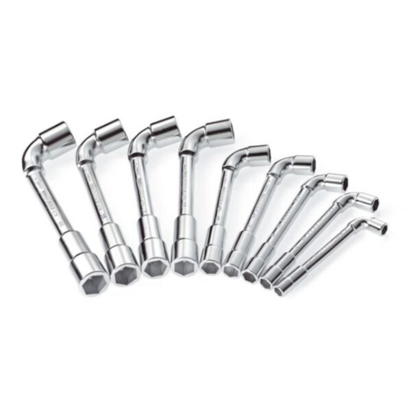 Cle a pipe debouchee 6 pans (jeu de 9)