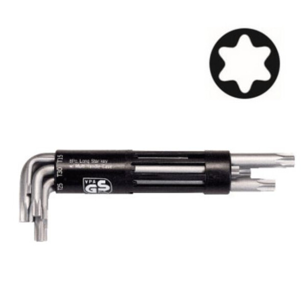 Cle male torx® longue, t10 a t50 (jeu de 8)