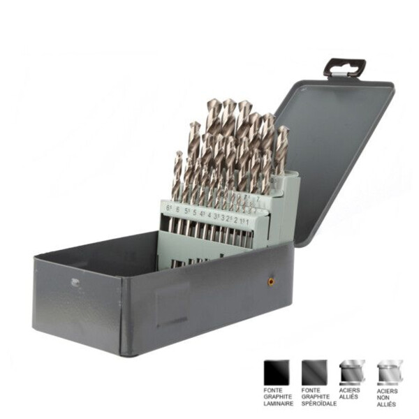 Coffret 25 forets hss pro1-13