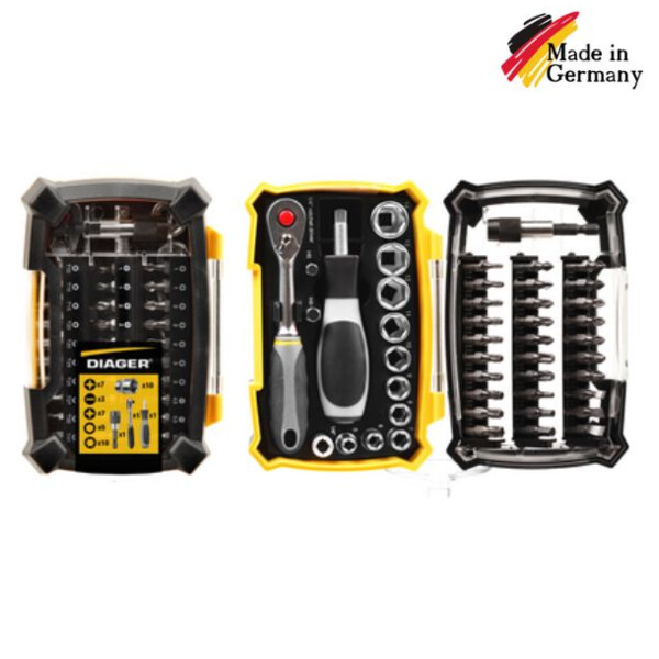 Coffret vissage + accessoires torsion 46 pces
