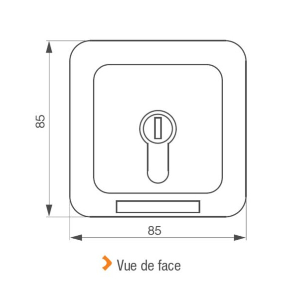 Contacteur à clé universel sans cylindre