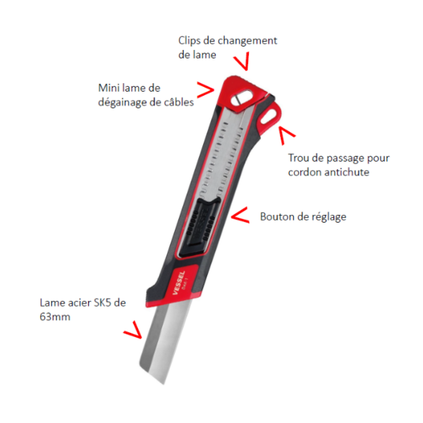 Couteau à lame rétractable
