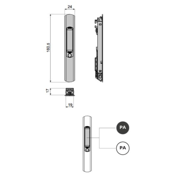 Cuvette ole top - double fixation