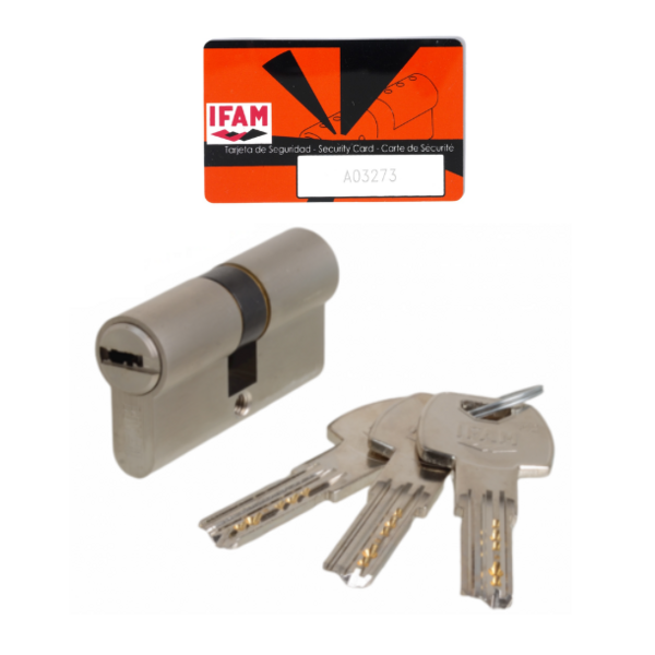 Cylindre double f6 s - s'entrouvrant 3 clés