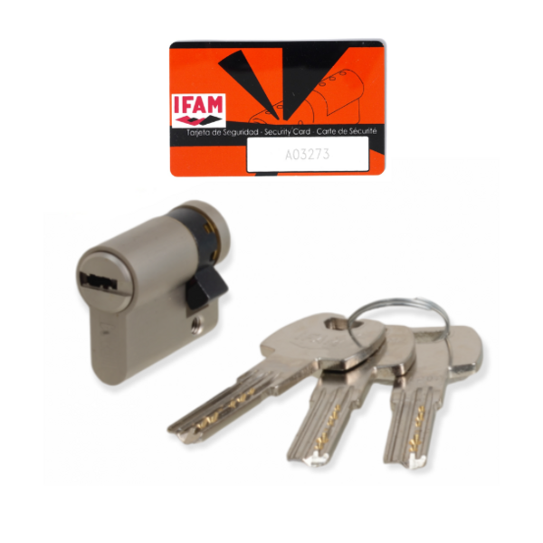 Demi cylindre f6 s - s'entrouvrant 3 clés