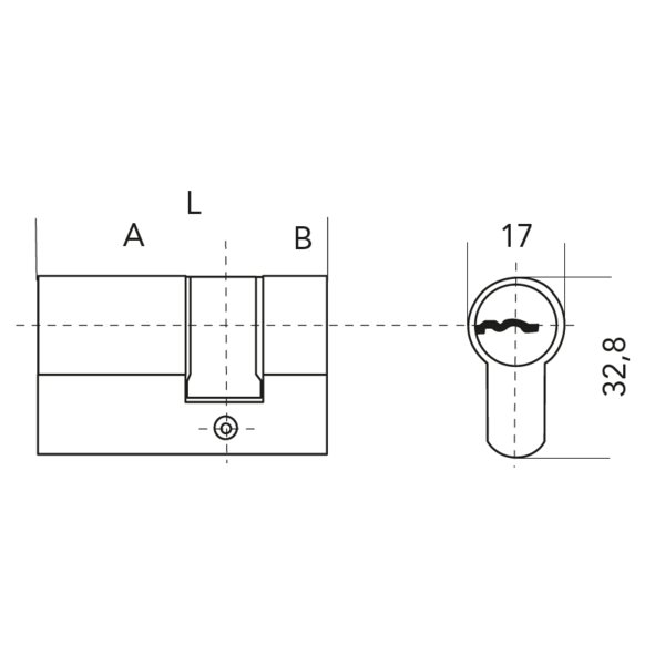 Demi-cylindre wsm5 - 4 clés