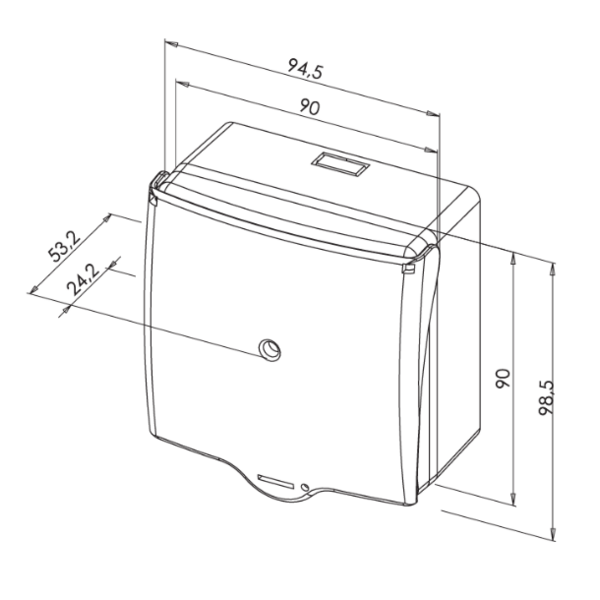 Dm shok 2 led/buzzer + capot