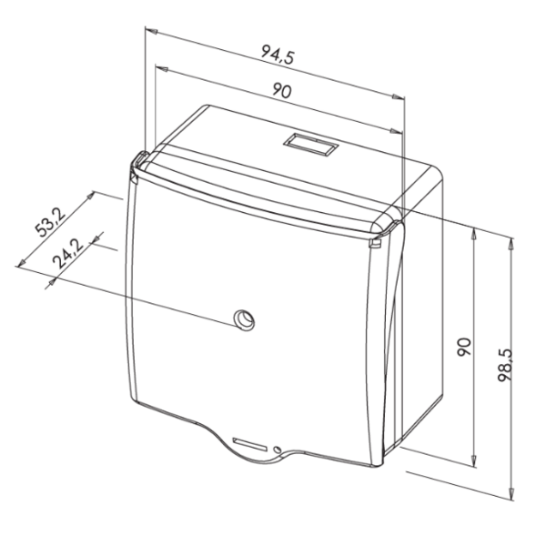 Dm vert shok 2 contacts + capot