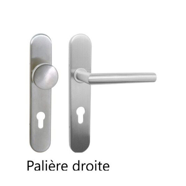 Ensemble inox sur plaque charleston