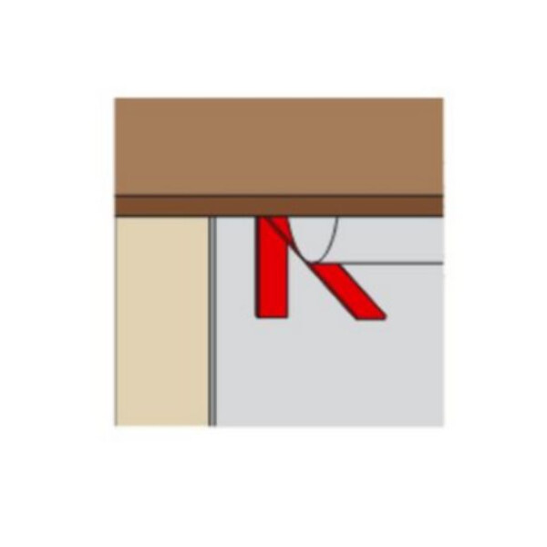 Équerre de cheneaux