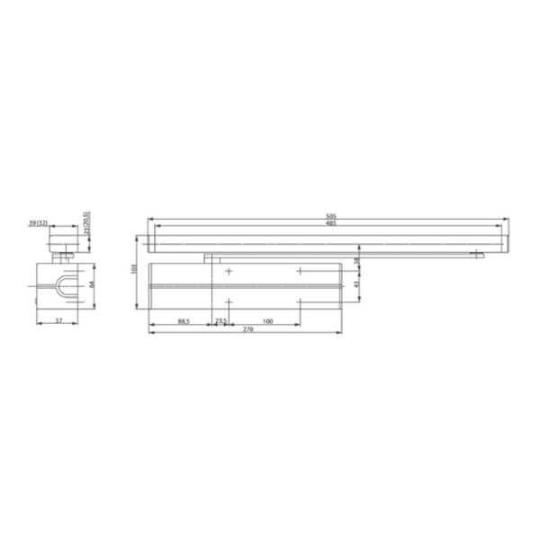 Ferme porte dc500