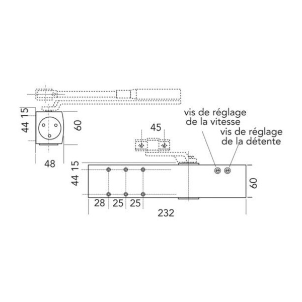 Ferme porte ts 2000 nv