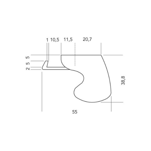 Fermeture en applique sorgho