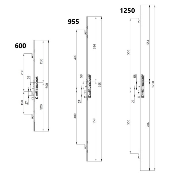 Fermeture serinox 3 points