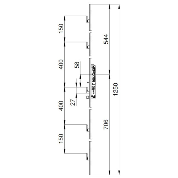 Fermeture serinox 5 points