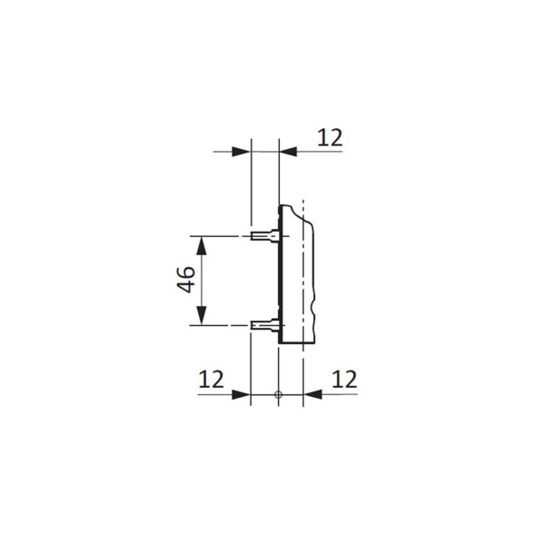 Fiche d'angle à brocher 12 mm titan