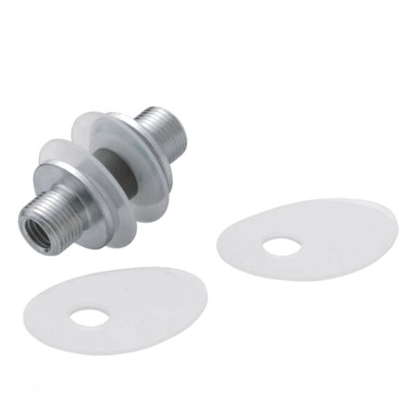 Kit de fixation poignée  de tirage double porte verre