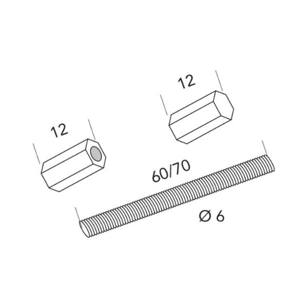 Fixations pour poignée pavée