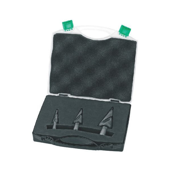 Foret etage hss queue cylindrique 3 meplats (coffret de 3)