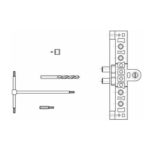 Gabarit pour paumelle exacta