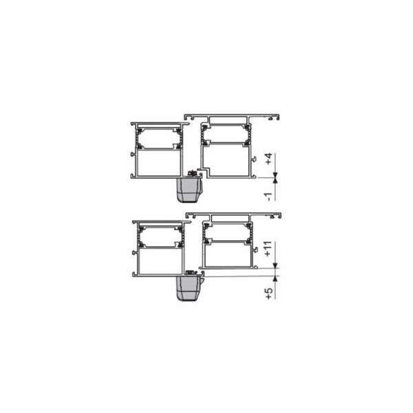 Gâche 8500a 1 vantail fixation par l'arrière