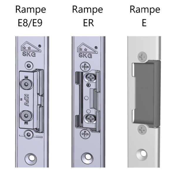Gâche centrale hors gamme - alu