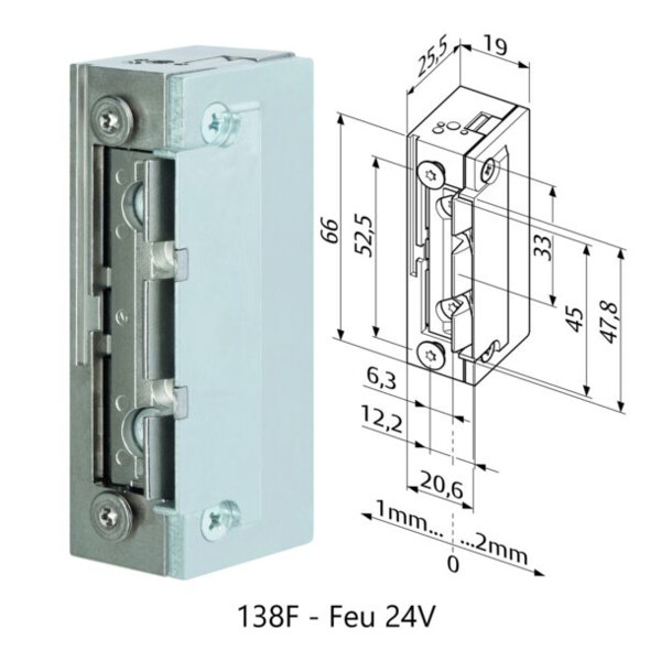 Gâche eff série 1-8 profix ii