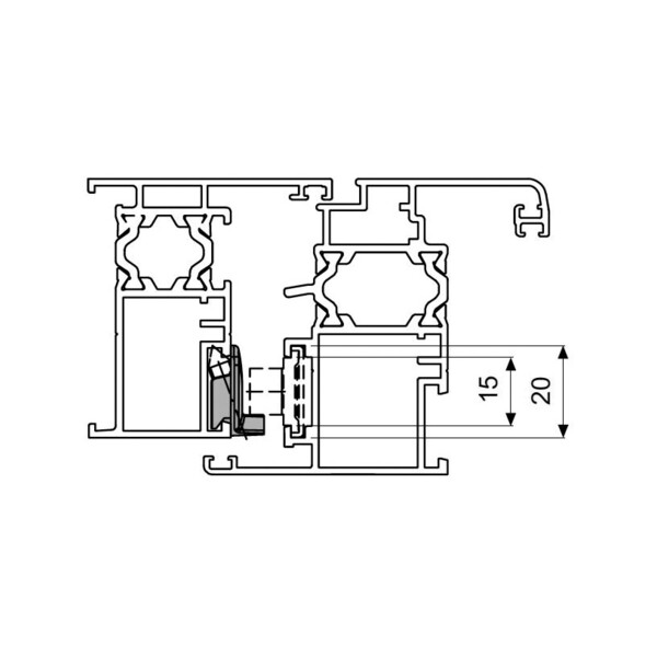 Gâche pour point de fermeture
