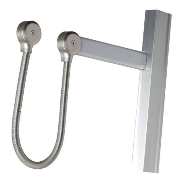 Goulotte + passe-câble inox 