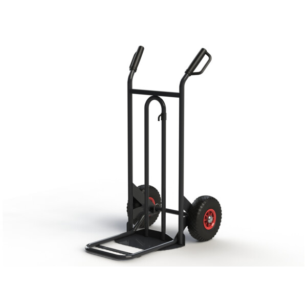 Diable acier a bavette mixte 250 kg - roues pneumatiques