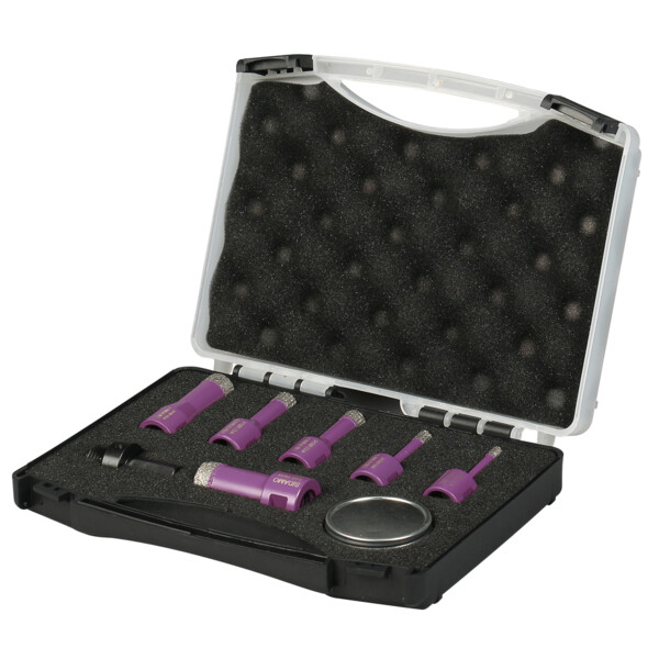 Trepan diamant a sec m14 6/8/10/12/18/22mm (coffret de 6)