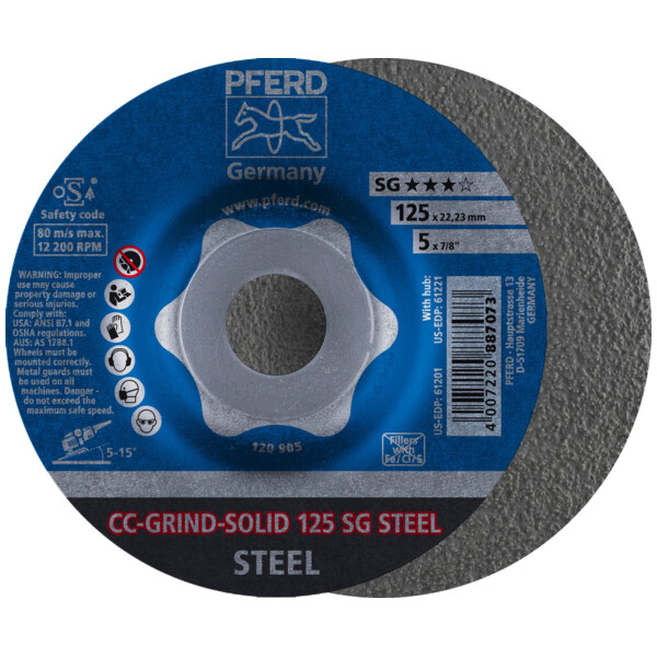 Disque abrasif cc-grind-solid sg steel