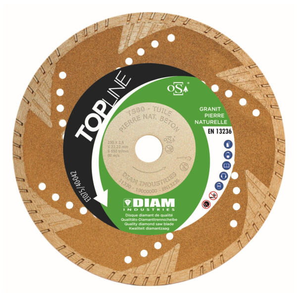 Disque diamant granit/pierres naturelles ts80