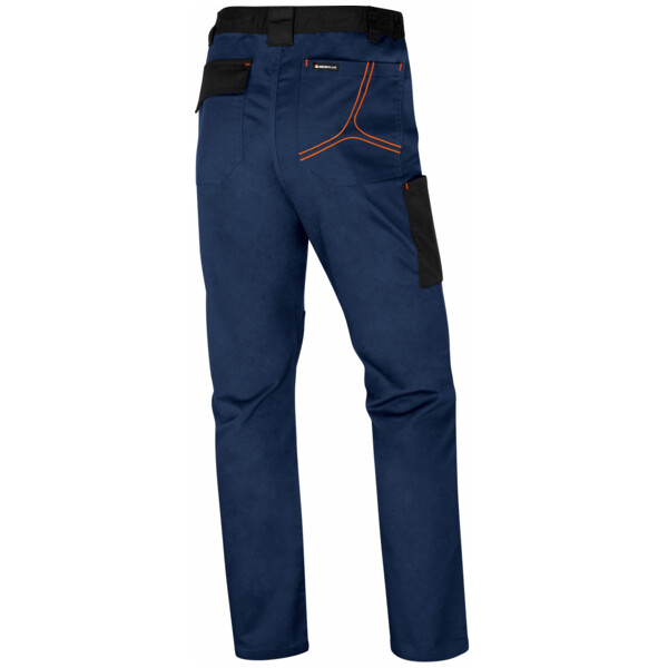 Pantalon de travail mach2 bleu marine/orange