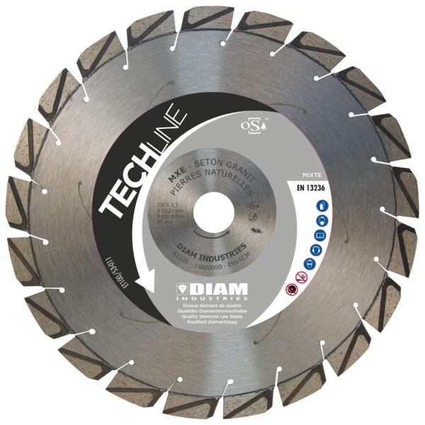 Disque diamant multi materiaux