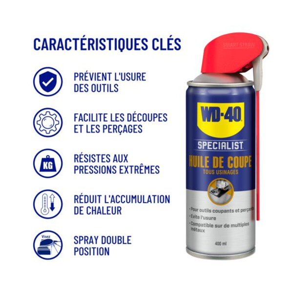 Huile de coupe polyvalente 400ml net (systeme pro)