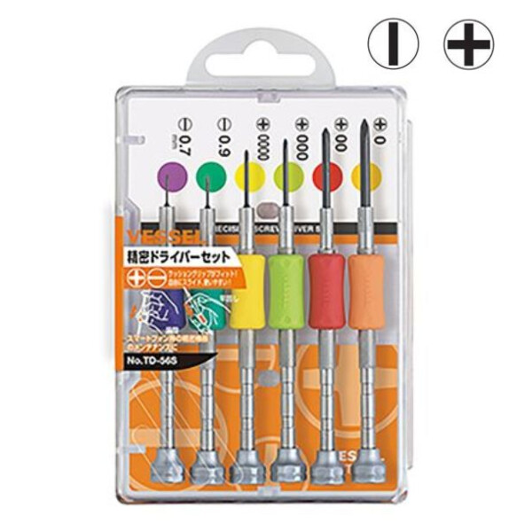 Jeu 6 tournevis precision plat et ph