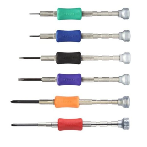 Jeu de 6 tournevis précision plat et ph