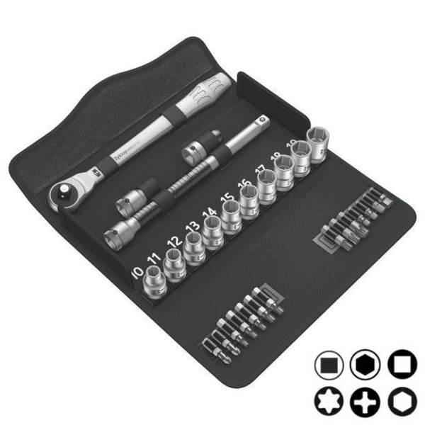 Jeu de cliquet zyklop metal 1/2'' (28 pieces)