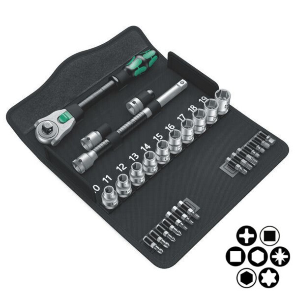 Jeu de cliquet zyklop speed 1/2'' 8100 sc 6 (28 pieces)